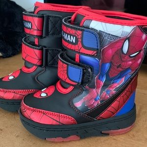 Boys Marvel Spider-Man Snow Boots little boys size 7